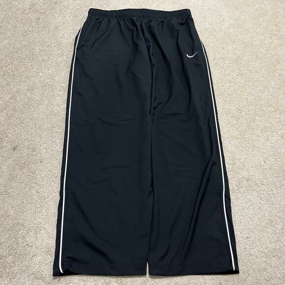Nike Y2K Baggy Skater White Striped Windbreaker Trackpants 2XL - Picture 1 of 6